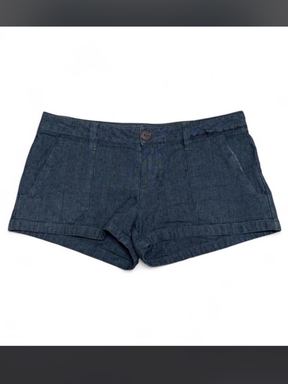 Volcom Dark Blue Denim-Style Women's Jean Shorts